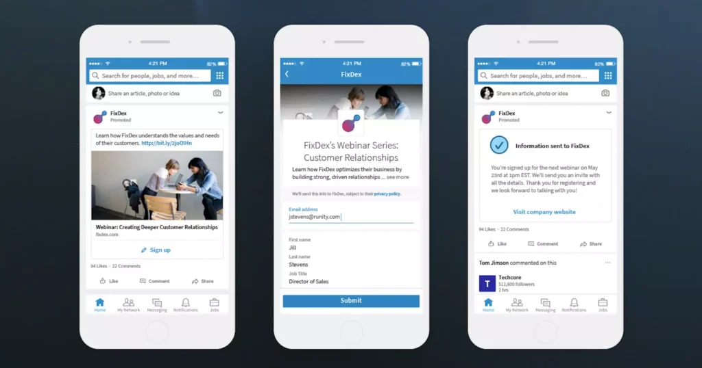 Quảng cáo bất động sản trên Linkedin