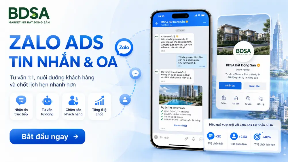 Đo lường và tối ưu chiến dịch Zalo Ads bất động sản